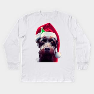 Christmas Funny dog Kids Long Sleeve T-Shirt